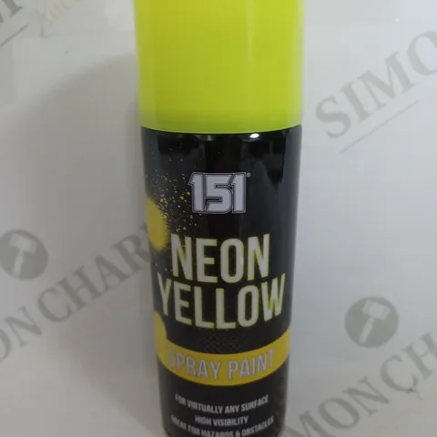 BOX OF 12 151 NEON YELLOW SPRAY PAINT 