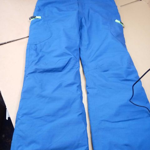 DARE2B BLUE SNOW/SKI TROUSERS WITH BRACES - AGE 11/12YRS