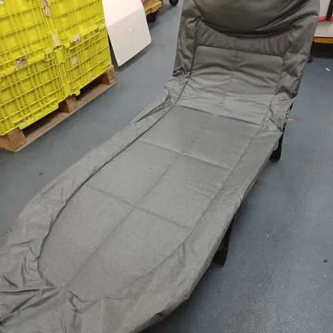 RECLINING SUN LOUNGER IN GREY