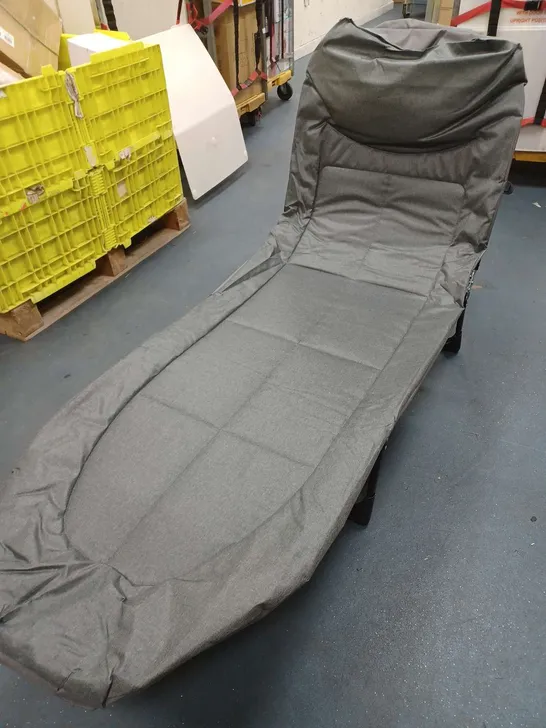 RECLINING SUN LOUNGER IN GREY