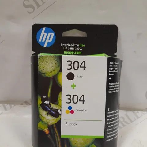 HP 304 INK CARTRIDGE TWIN PACK BLACK/TRI-COLOR CMY 3JB05AE (SEALED)