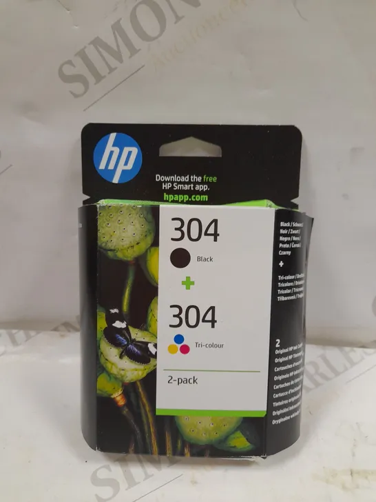 HP 304 INK CARTRIDGE TWIN PACK BLACK/TRI-COLOR CMY 3JB05AE (SEALED)