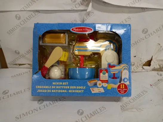 MELISSA & DOUG WOODEN MAKE-A-CAKE MIXER SET