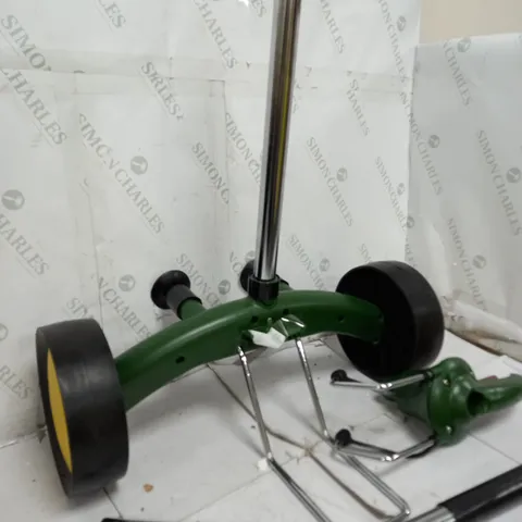 BOXED PLANT POT MOVER IN GREEN - collection only