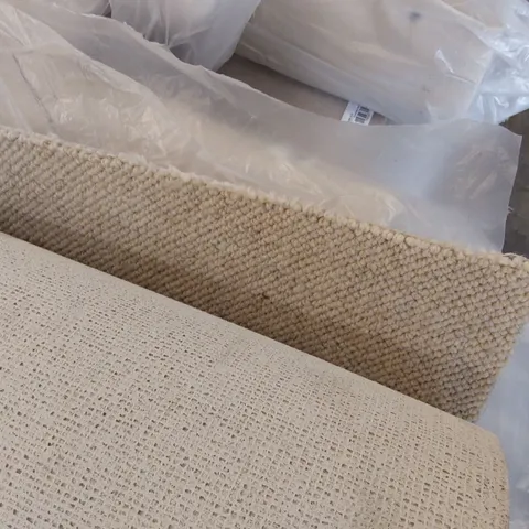 ROLL OF QUALITY SISAL WEAVE STYLE BARLEY CARPET - APPROXIMATELY 3.6 x 4M