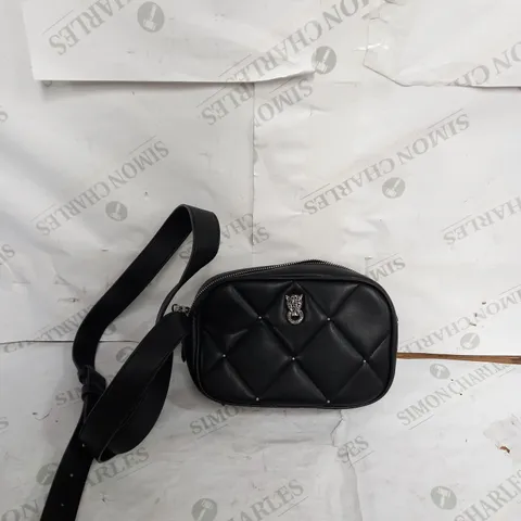 MODA IN-PELLE BLACK PADDED HANDBAG