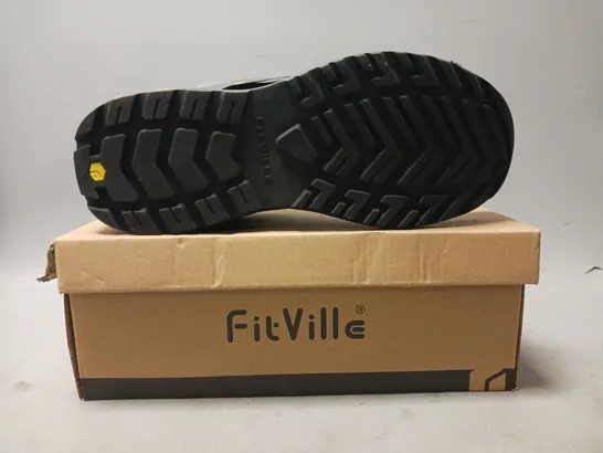 BOXED PAIR OF FITVILLE SHOES IN BLACK UK SIZE 8.5