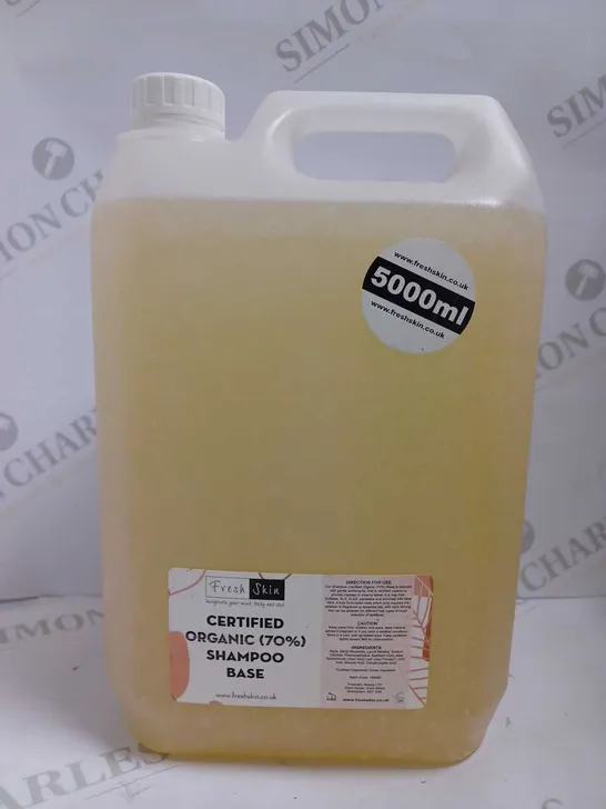 FRESH SKIN ORGANIC 70% SHAMPOO BASE - 5000ML