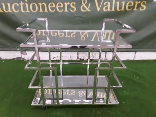 2-TIER CHROME TROLLEY