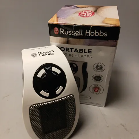 BOXED RUSSELL HOBBS PORTABLE PLUG IN HEATER 