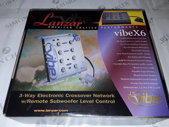 LANZAR 3-WAY ELECTRONIC CROSSOVER NETWORK W/REMOTE SUBWOOFER