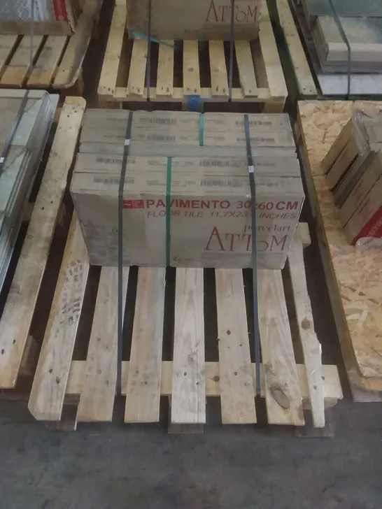 PALLET OF 38 NATURAL STONE TILES - 30 X 60CM (6.8M2)