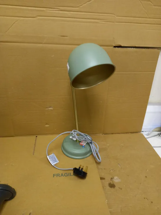 JOHN LEWIS TABLE LIGHT BALWIN GREEN 