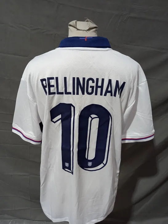 ENGLAND FC HOME SHIRT WITH BELLINGHAM 10 SIZE L