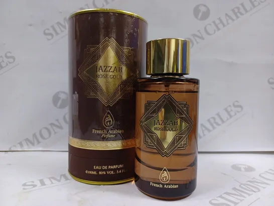 JAZZAB ROSE GOLD FRENCH ARABIAN PERFUM EAU DE PARFUM 100ML 