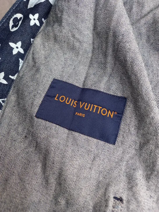 LOUIS VUITTON DENIM BUTTON UP JACKET - SIZE 50