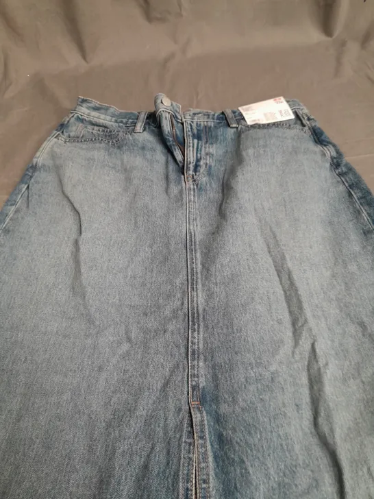 UNIQLO WOMENS DENIM LONG SKIRT - SIZE W27