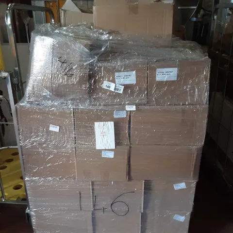 PALLET OF 48 BOXES OF DRYLINE ULTIMA WHITE 10L & APPROXIMATELY 6 BOXES OF 3000 NAPKINS