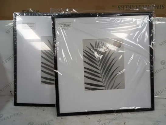 LOT OF 2 DESIGNER PHOTO/ART FRAMES