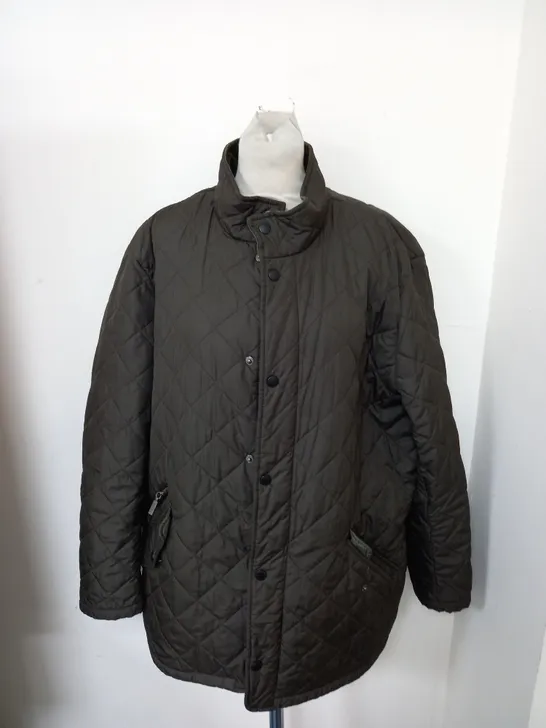 BARBOUR BOMBER JACKET IN KHAKI GREEN SIZE XL 