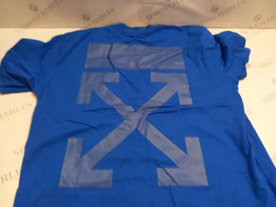 OFF WHITE BLUE T-SHIRT - XL