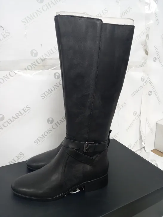 NATURALIZER BLACK HIGH BOoT - UK 6 - BOXED 