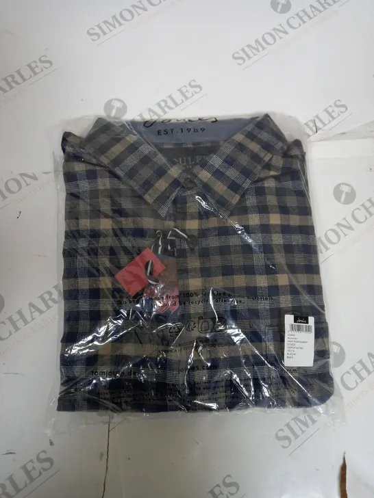 BAGGED JOULES CHEQUERED BUTTONED SHIRT SIZE L