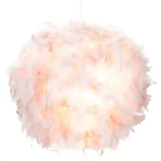 BOXED 40CM SILK SPHERE PENDANT SHADE COLOUR: PINK