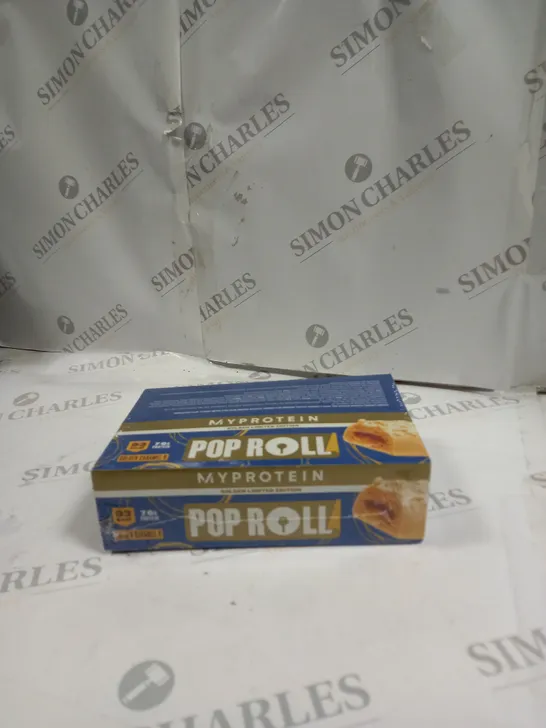 BOX OF 12X27G MYPROTEIN POP ROLL - GOLDEN CARAMEL 