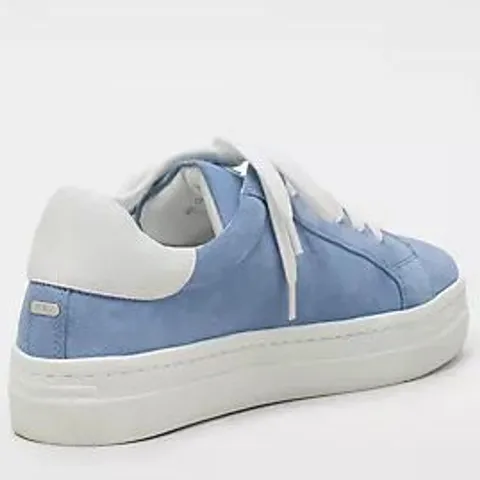 RUTH LANGSFORD LACE UP TRAINER DENIM BLUE SIZE 7