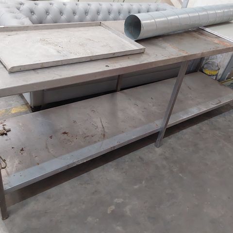 COMMERCIAL STAINLESS STEEL WORK BENCH 240 × 66cm