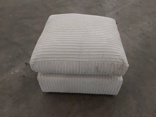 DESIGNER CORDUROY FABRIC FOOTSTOOL