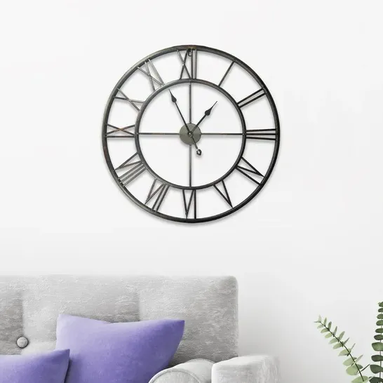 BOXED GREIG METAL WALL CLOCK (1 BOX)