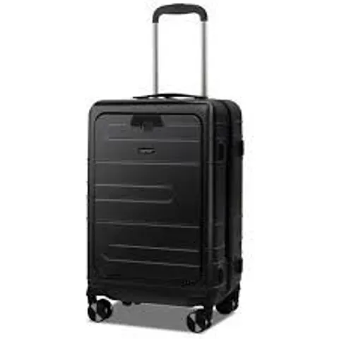 BOXED COSTWAY 20 INCH CARRY-ON LUGGAGE PC HARDSIDE SUITCASE TSA LOCK WITH FRONT POCKET AND USB PORT