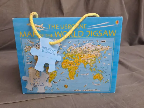 BOXED THE USBORNE MAP OF THE WORLD JIGSAW