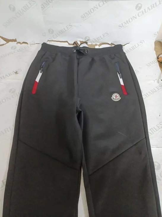 MONCLER TRACKSUIT PANTS IN BLACK - MEDIUM