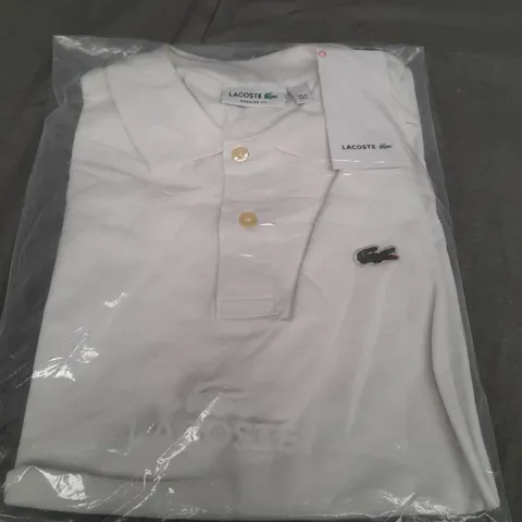 SEALED LACOSTE WHITE POLO SHIRT - US LARGE