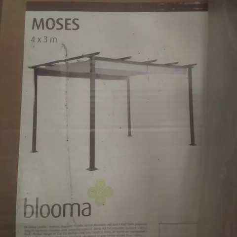 BOXED MOSES SLIDING GAZEBO 400X300X233CM