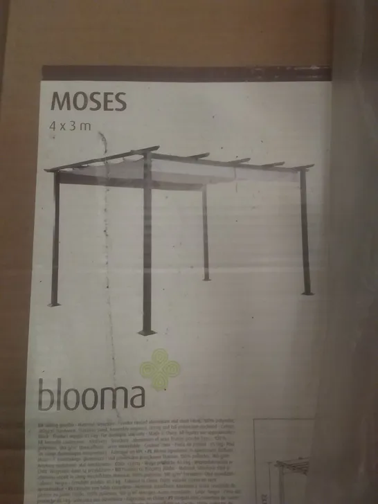 BOXED MOSES SLIDING GAZEBO 400X300X233CM