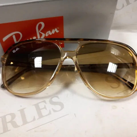 BOXED RAY BAN 0RB2198 HAVANA ON TRANSPARENT BROWN SUNGLASSES