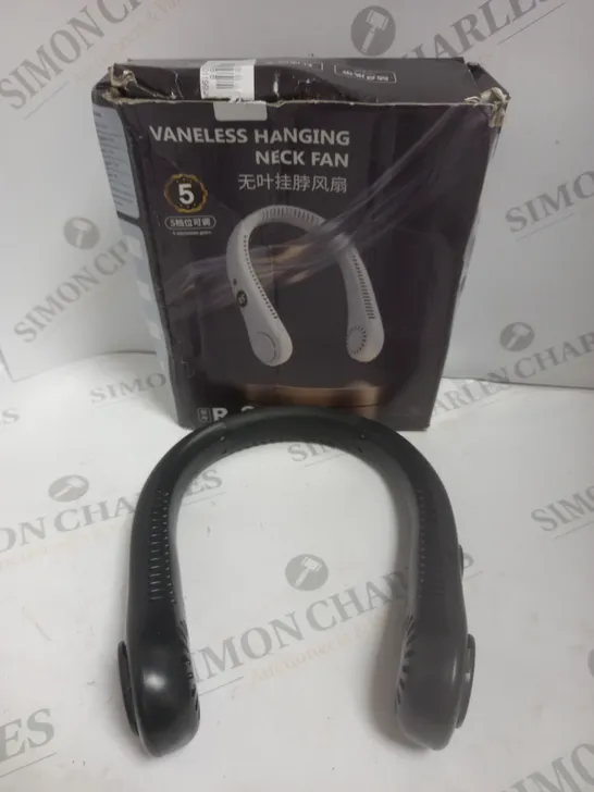 VANELESS HANGING NECK FAN BLACK