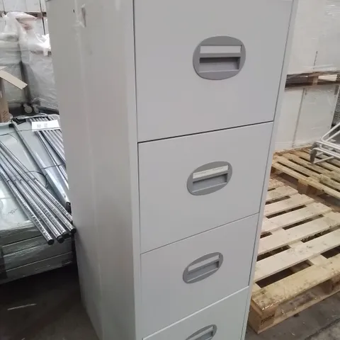 SILVERLINE 4 DRAWER FILLING CABINET GREY