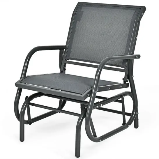 BOXED COSTWAY SWING GLIDER CHAIR OUTDOOR SINGLE ROCKING CHAIR PATIO CHAIR GARDEN