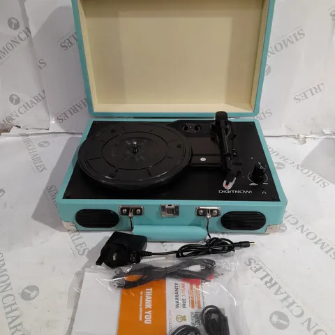 DIGITAL CONVERSION TURNTABLE WITH BUILT IN STEREO SPEAKERS 