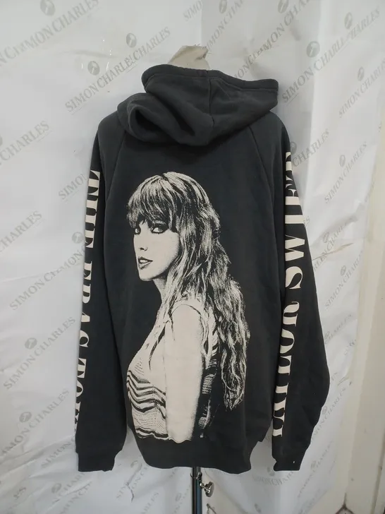 TAYLOR SWIFT THE ERAS TOUR HOODIE IN GREY SIZE S