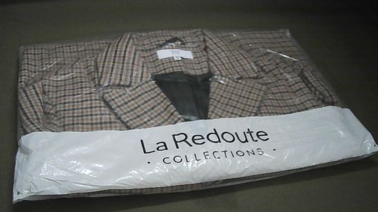 BAGGED LA REDOUTE CHECKED COAT - 40