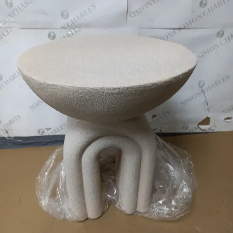 STONE EFFECT SIDE TABLE