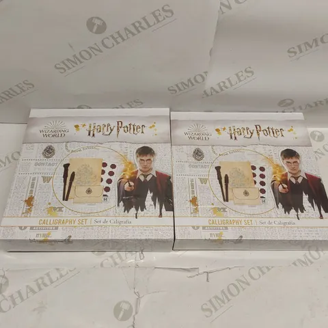 BOX OF 2X BRAND NEW HARRY POTTER CALLIGRAPHY SETS