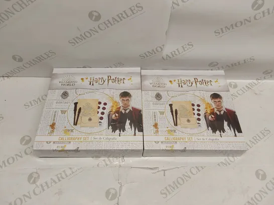 BOX OF 2X BRAND NEW HARRY POTTER CALLIGRAPHY SETS