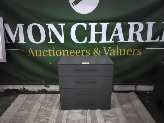 DESIGNER RAUCH SKAT DARK GREY 4-DRAWER CHEST  RRP £399